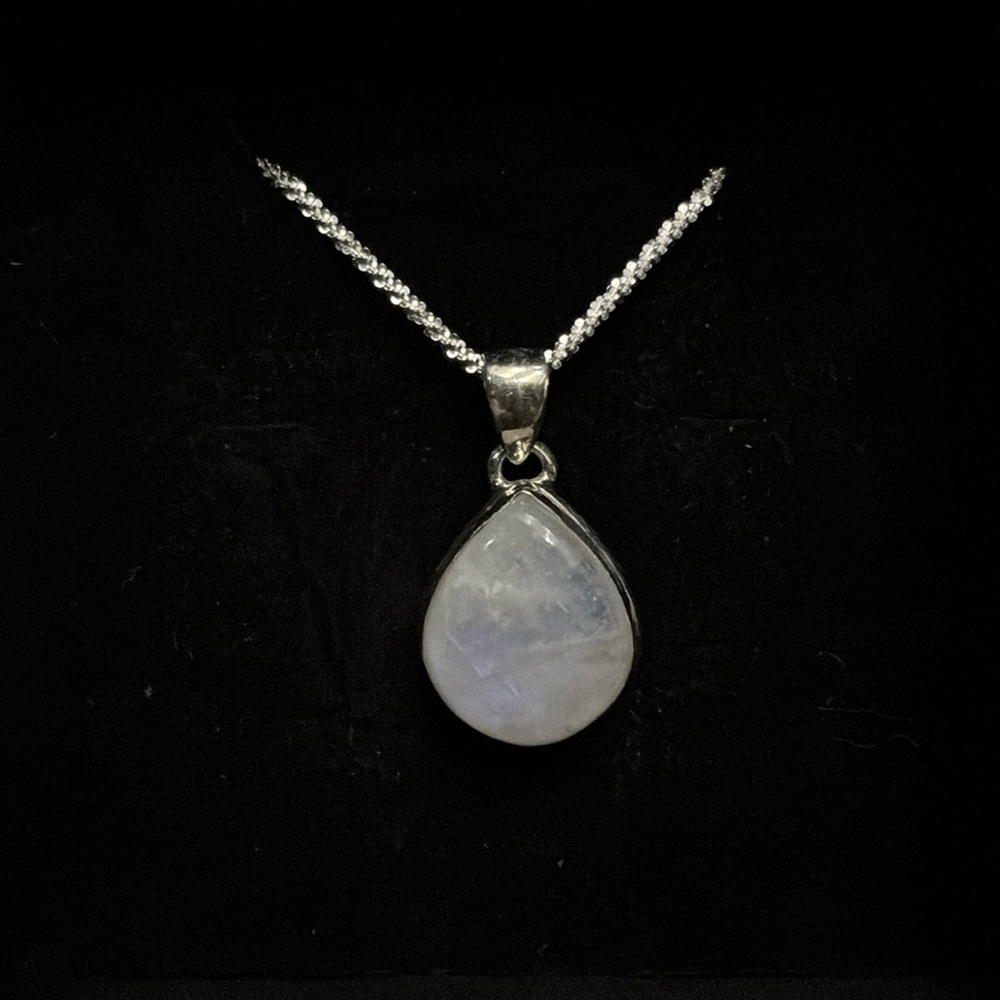 Moonstone Pendant & Twist ROC chain